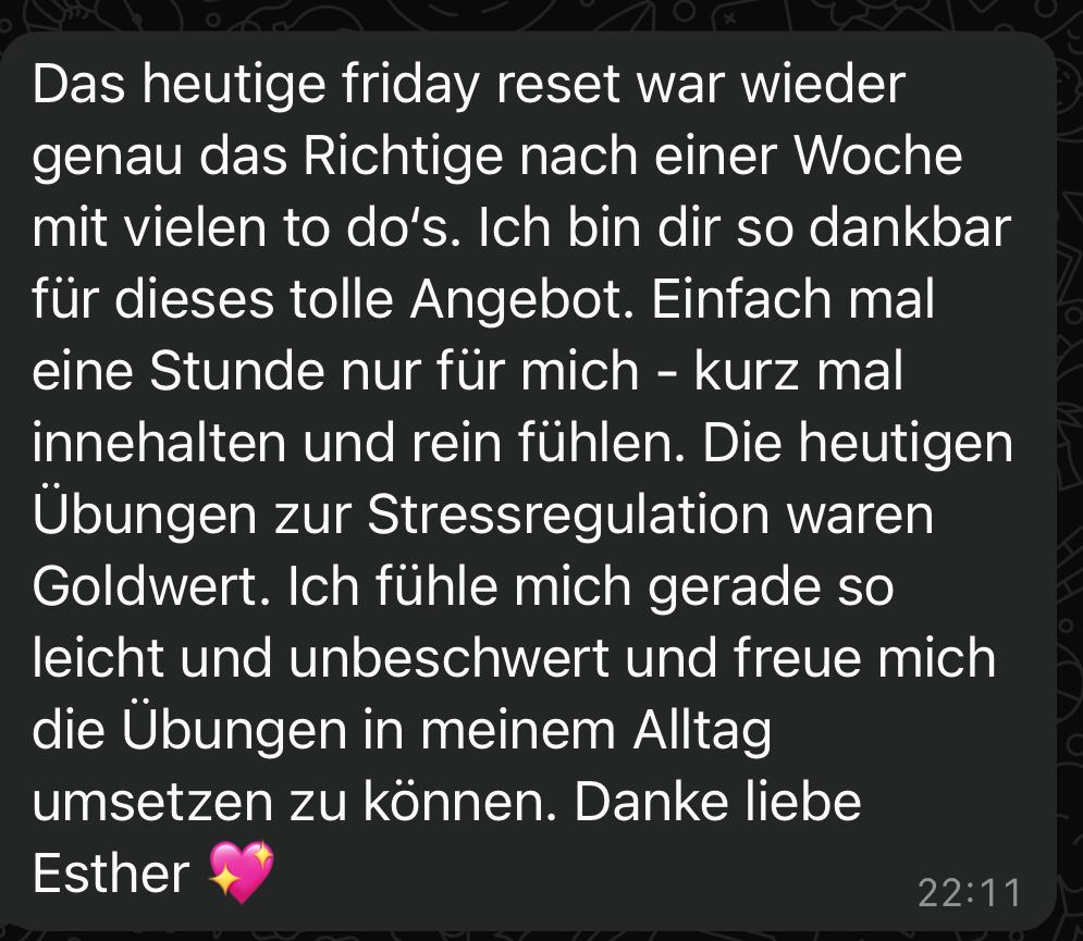 Feedback wirksam wachsen Friday Reset